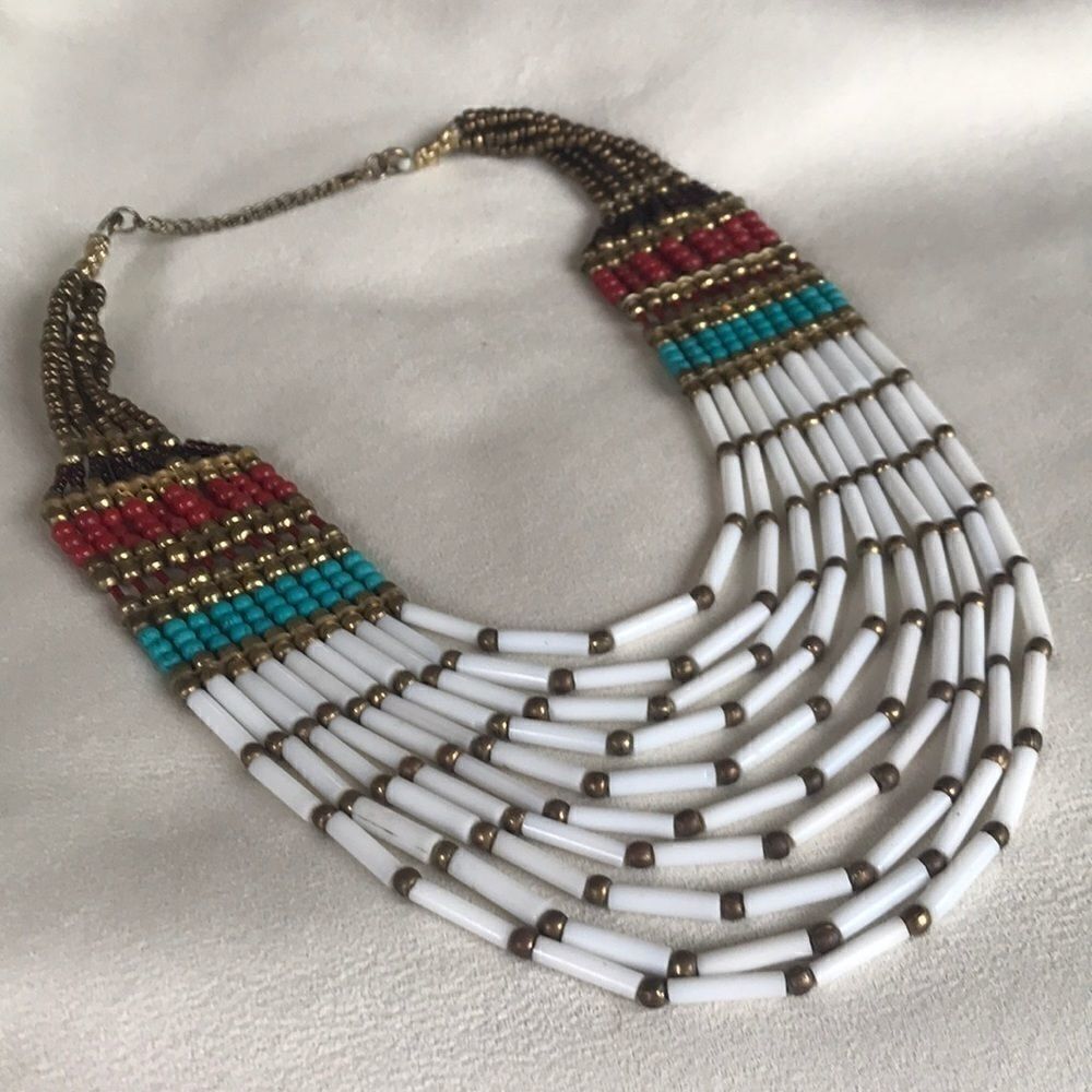 Beautiful Indian Beaded Necklace!! 
